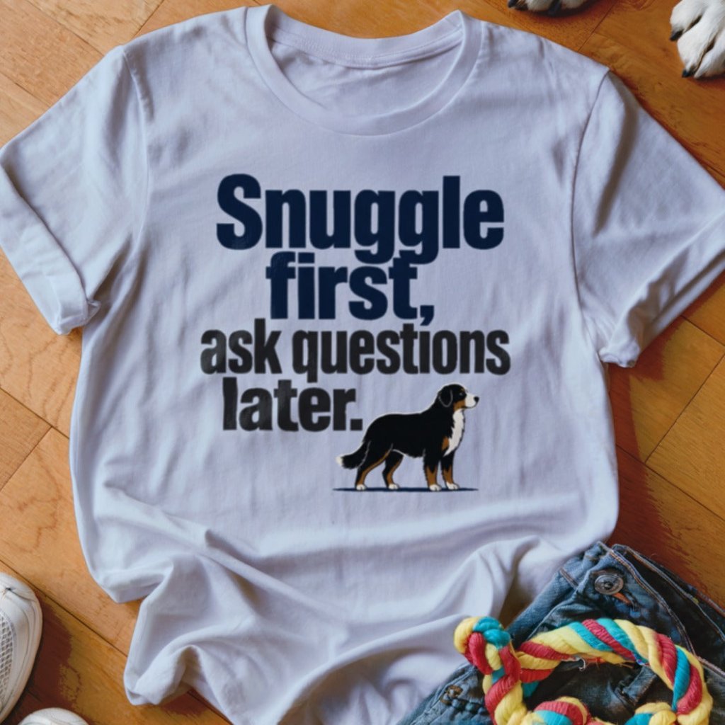 Snuggle First, Ask Questions Later Shirt - The Pawsitive Initiative