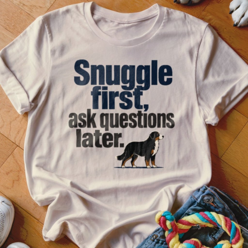 Snuggle First, Ask Questions Later Shirt - The Pawsitive Initiative