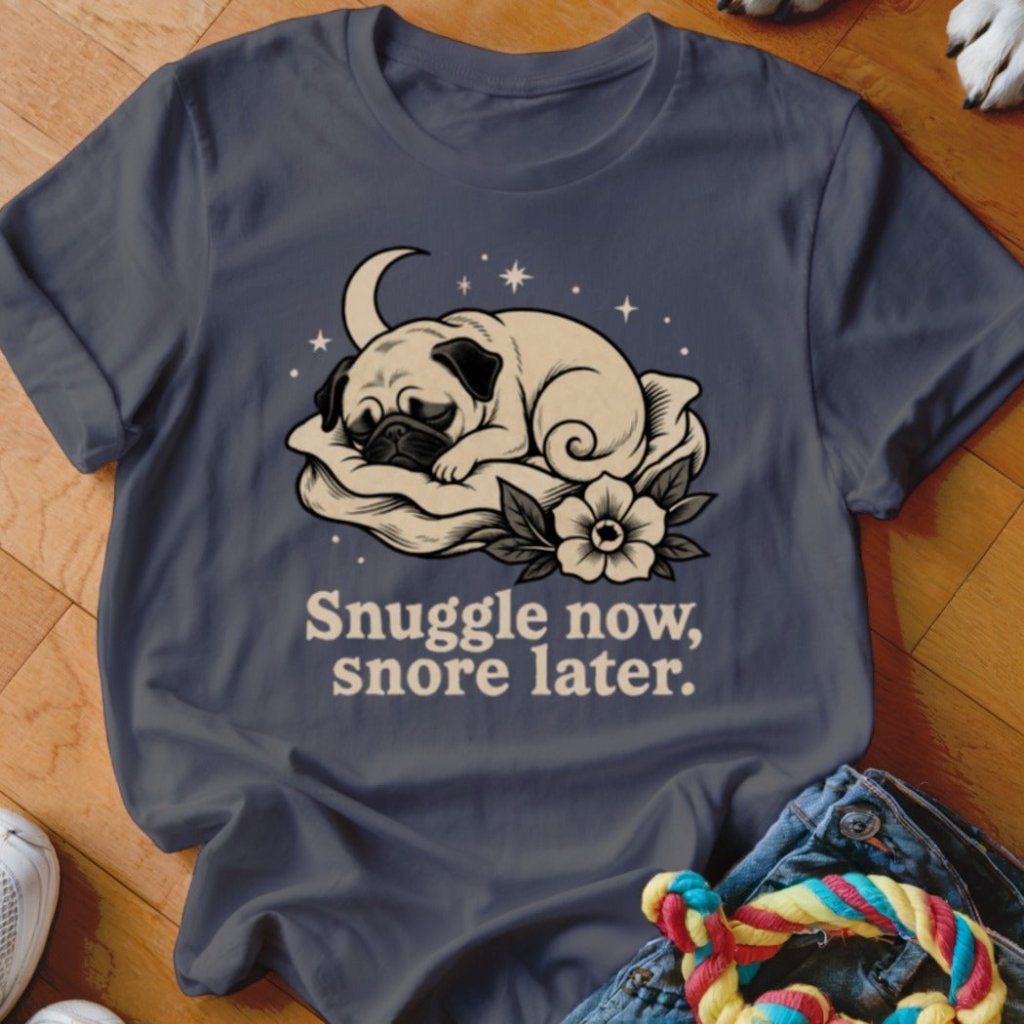 Snuggle Now Snore Later Shirt - The Pawsitive Initiative