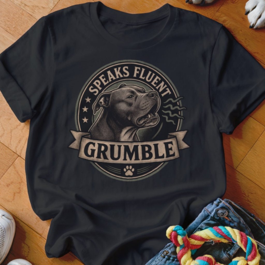 Speaks Fluent Grumble Shirt - The Pawsitive Initiative