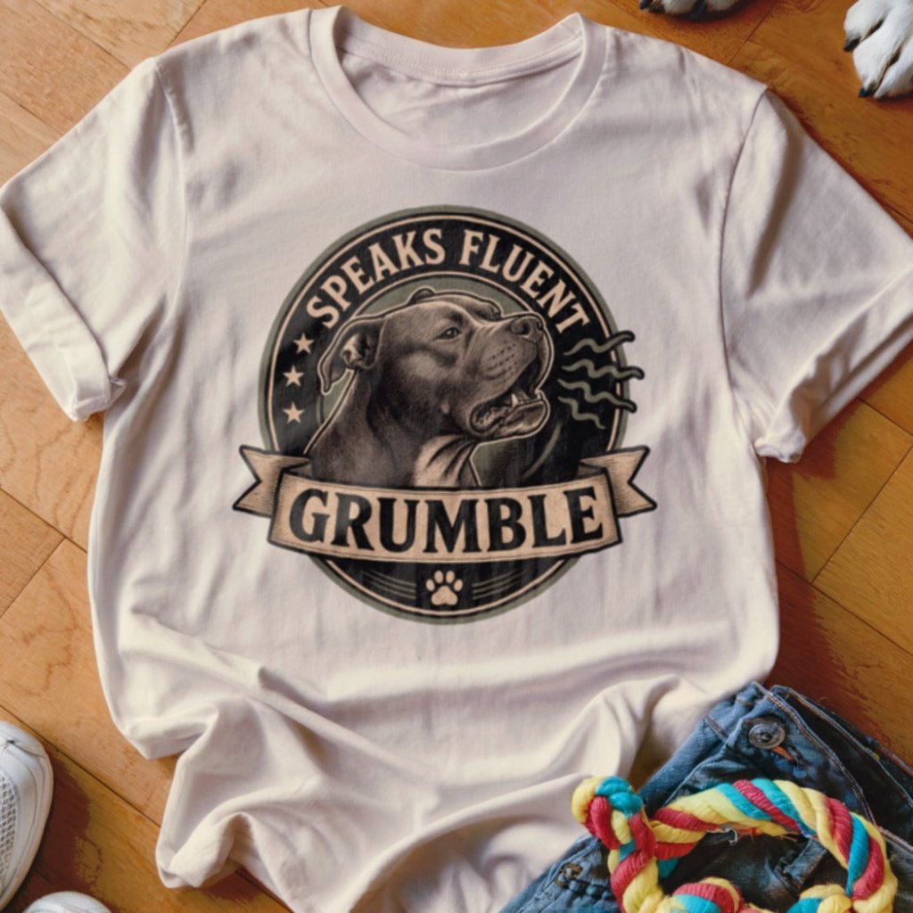 Speaks Fluent Grumble Shirt - The Pawsitive Initiative
