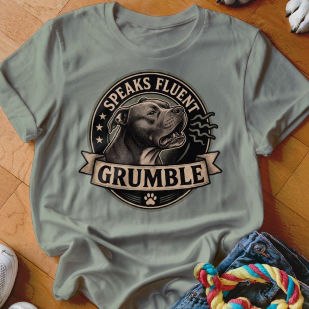 Speaks Fluent Grumble Shirt - The Pawsitive Initiative