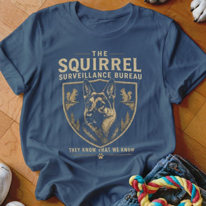 Squirrel Surveillance Bureau Shirt - The Pawsitive Initiative