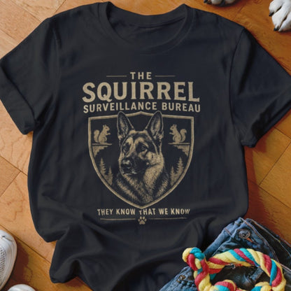 Squirrel Surveillance Bureau Shirt - The Pawsitive Initiative