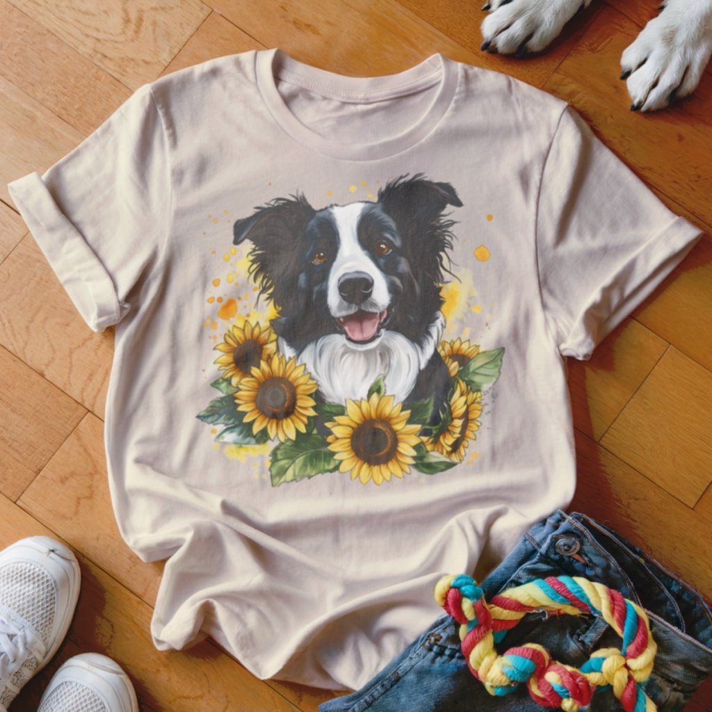 Sunflower Collie Shirt - The Pawsitive Initiative