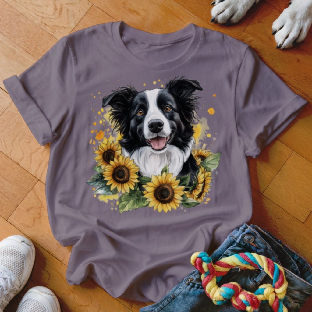 Sunflower Collie Shirt - The Pawsitive Initiative