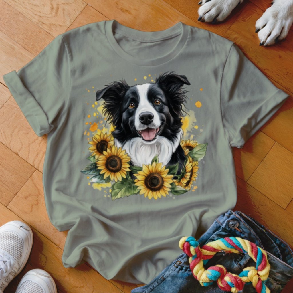 Sunflower Collie Shirt - The Pawsitive Initiative