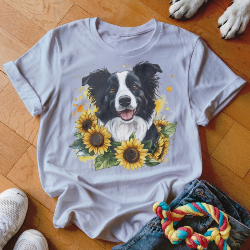 Sunflower Collie Shirt - The Pawsitive Initiative