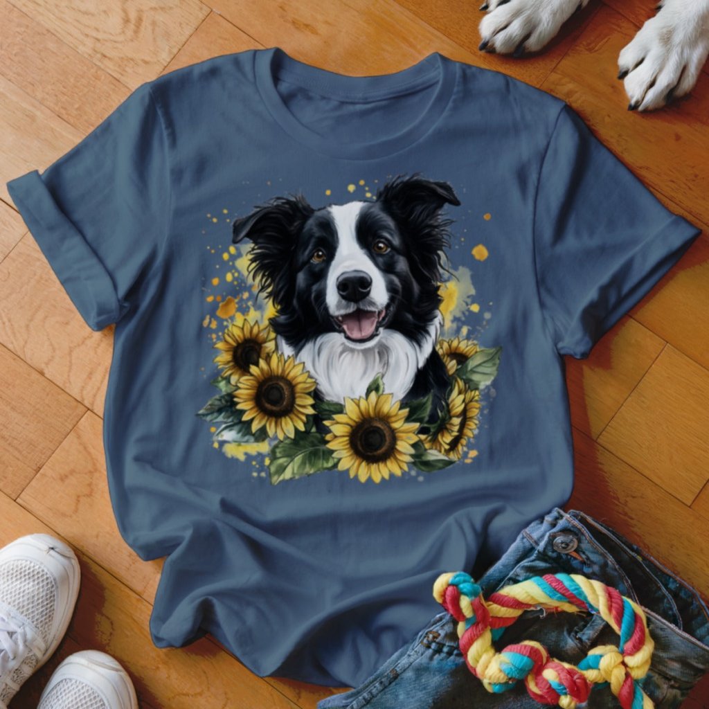 Sunflower Collie Shirt - The Pawsitive Initiative
