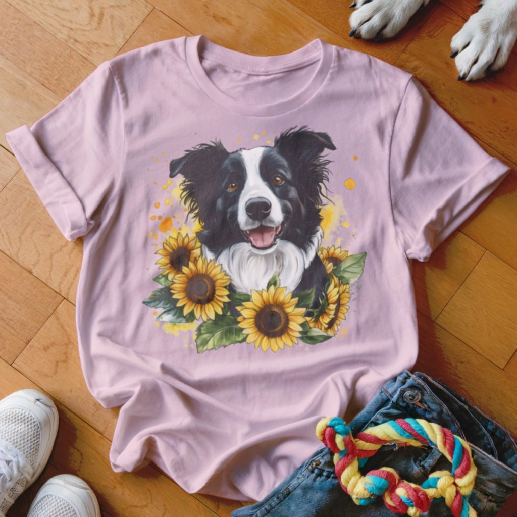 Sunflower Collie Shirt - The Pawsitive Initiative