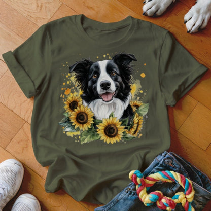 Sunflower Collie Shirt - The Pawsitive Initiative