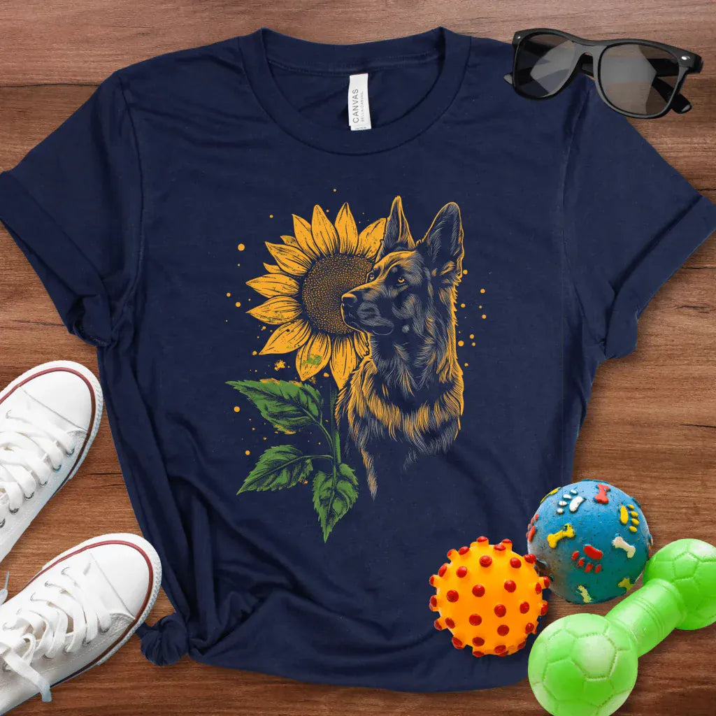 Sunflowers & Shepherds Shirt - The Pawsitive Initiative