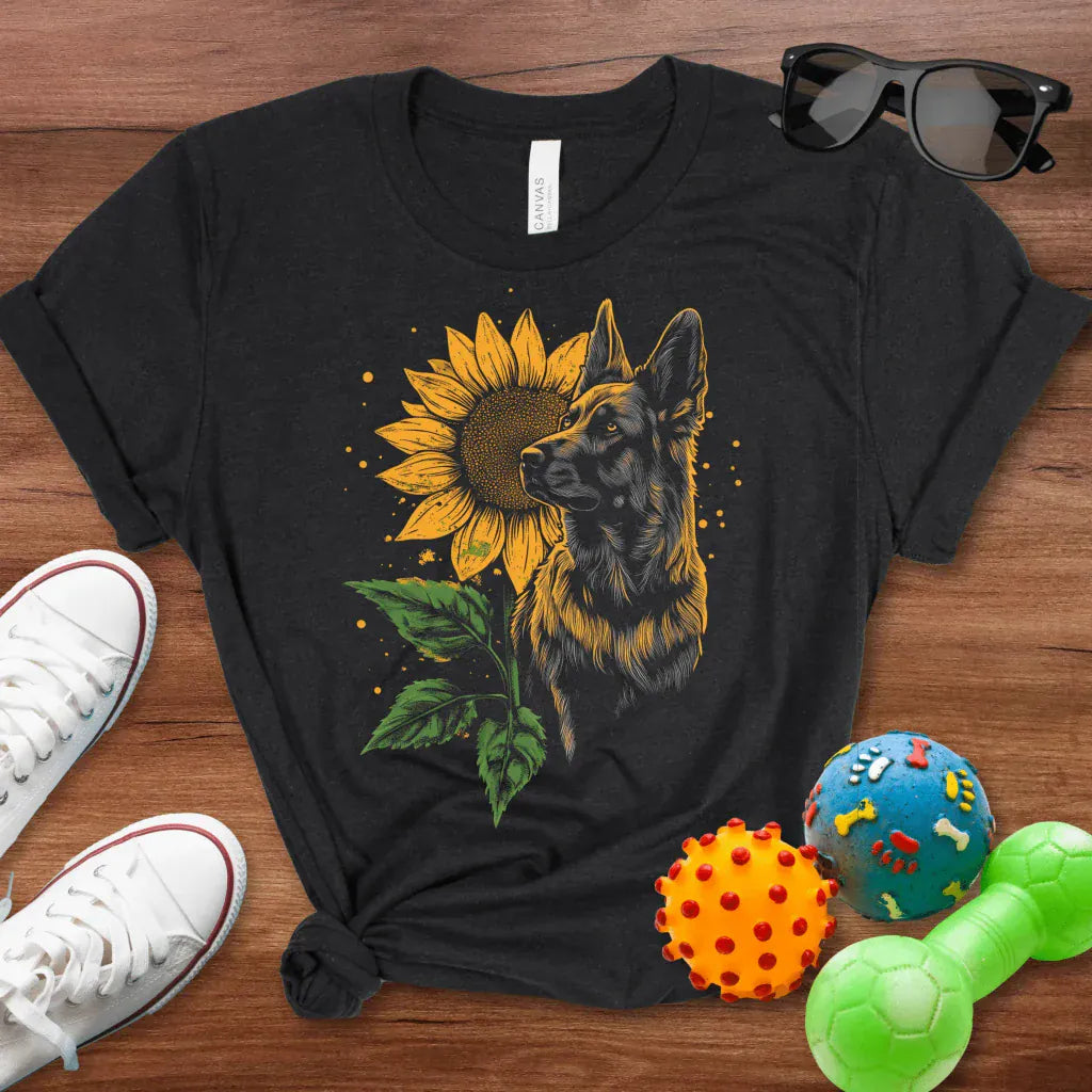 Sunflowers & Shepherds Shirt - The Pawsitive Initiative