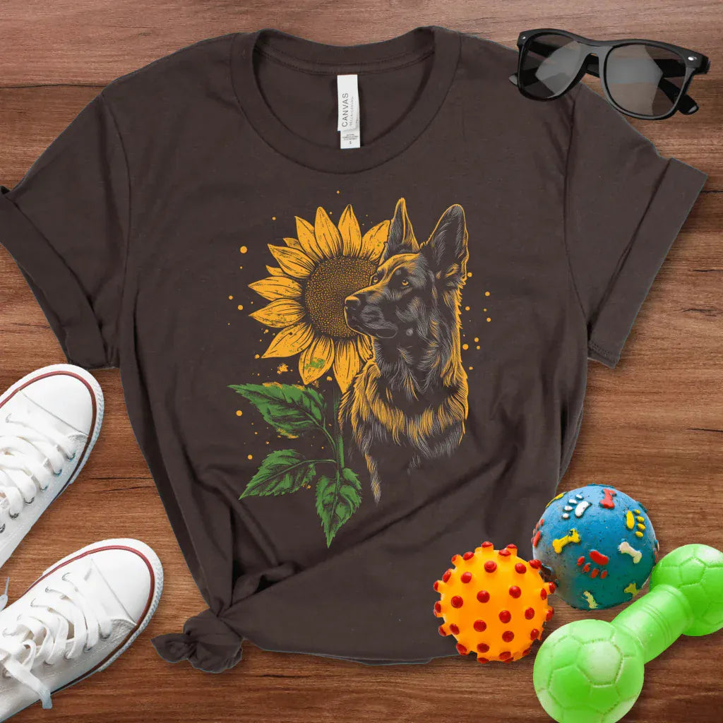 Sunflowers & Shepherds Shirt - The Pawsitive Initiative