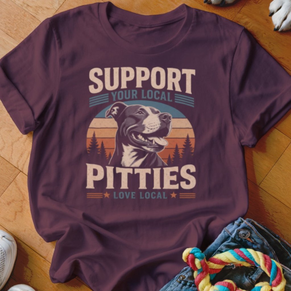 Support Your Local Pitties Shirt - The Pawsitive Initiative