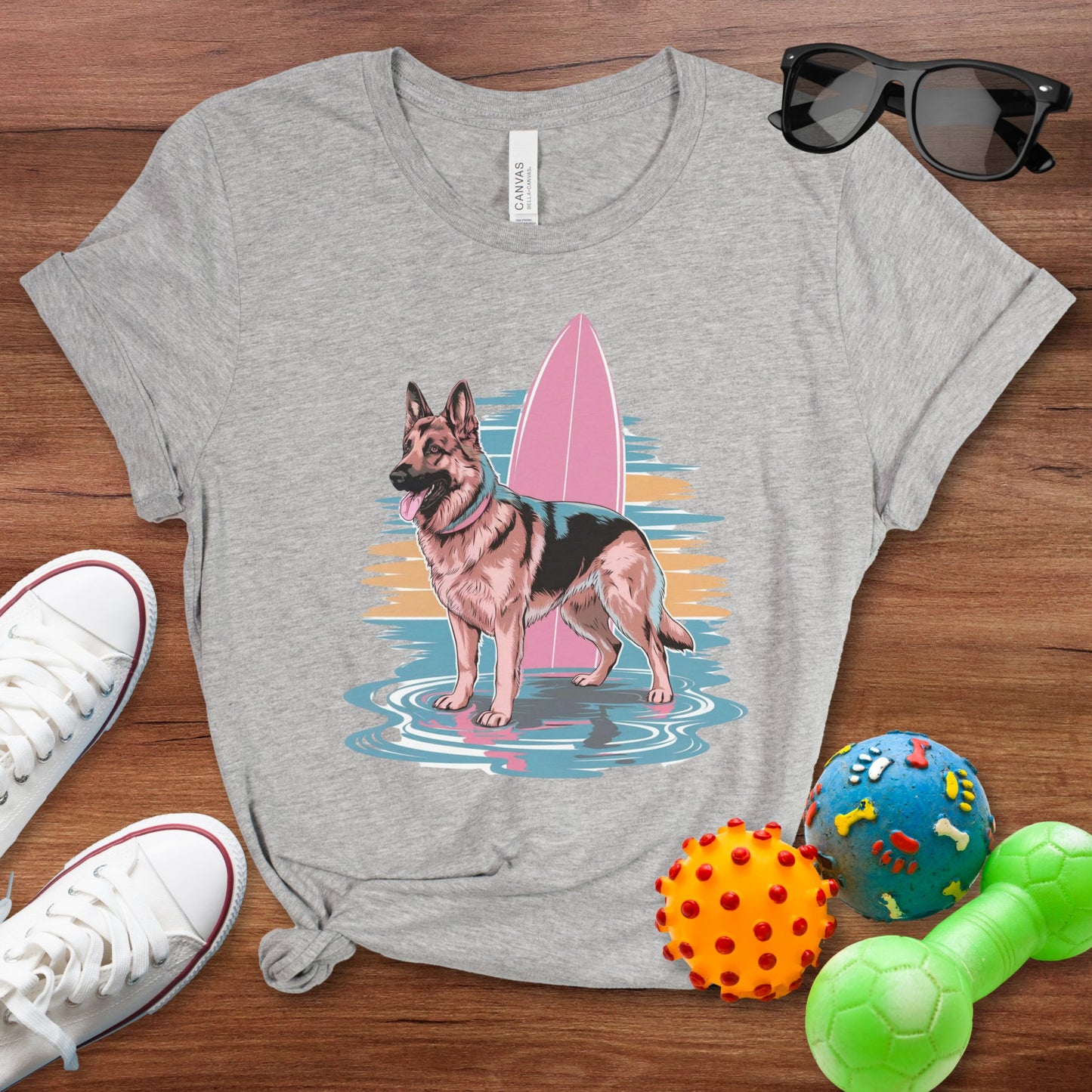 Surfs Up German Shepherd Shirt - The Pawsitive Initiative