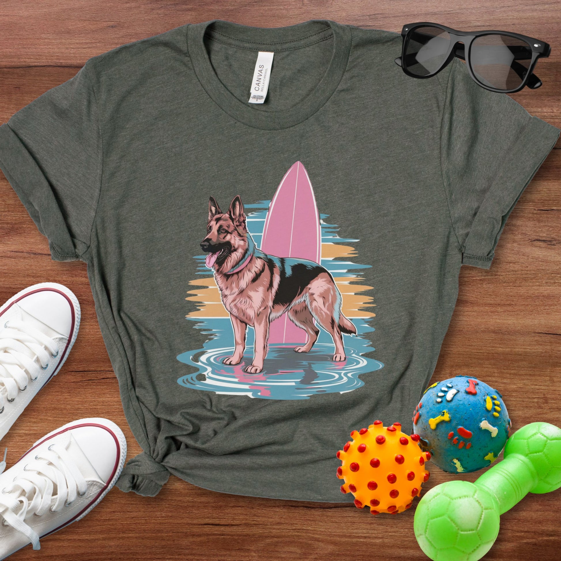 Surfs Up German Shepherd Shirt - The Pawsitive Initiative