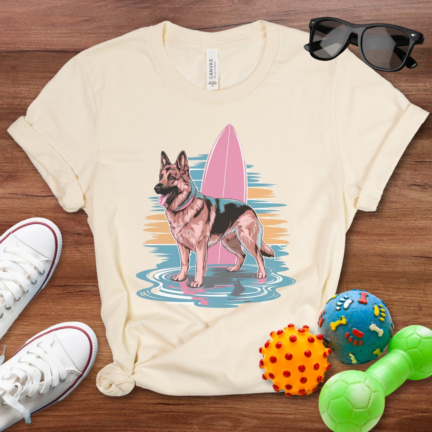 Surfs Up German Shepherd Shirt - The Pawsitive Initiative