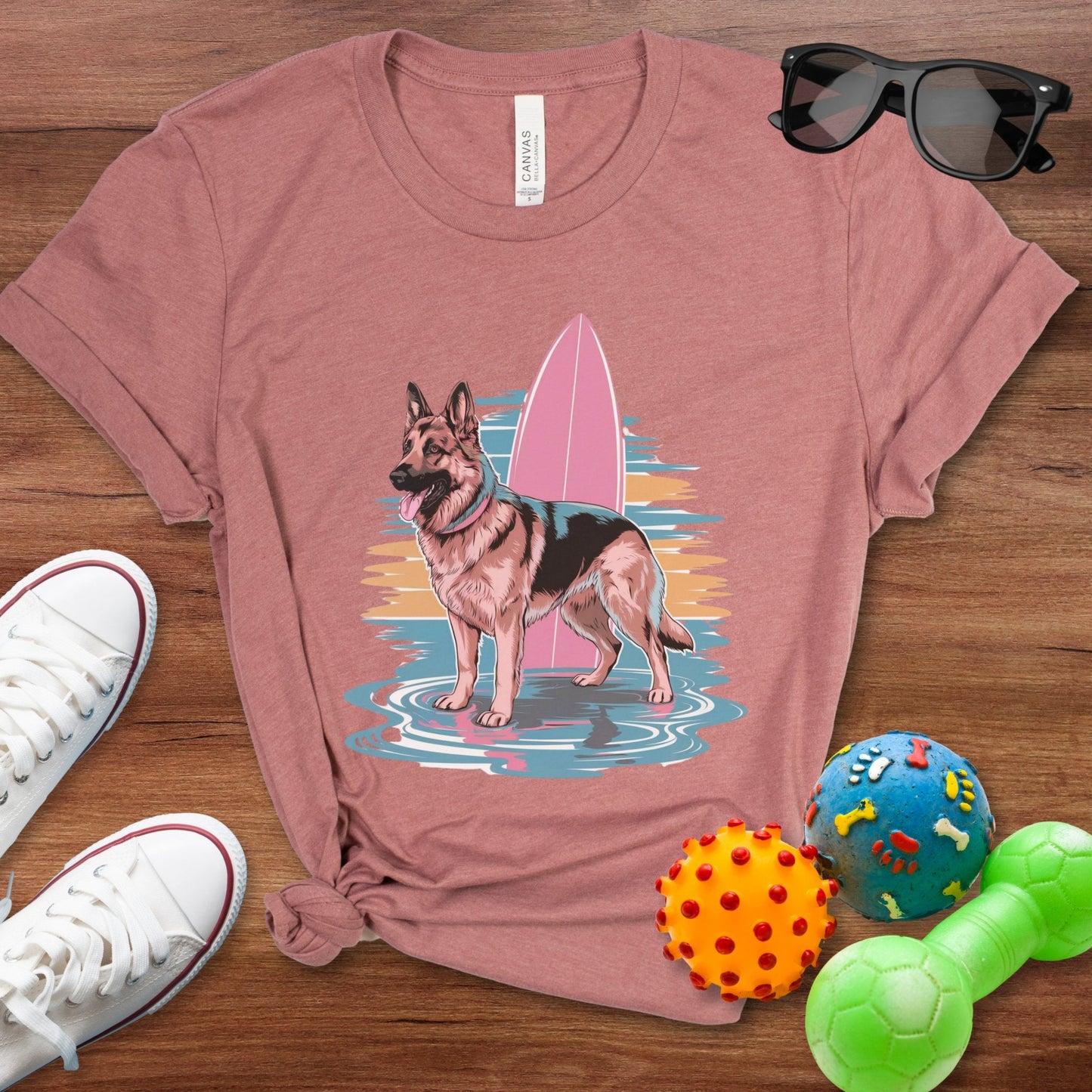 Surfs Up German Shepherd Shirt - The Pawsitive Initiative