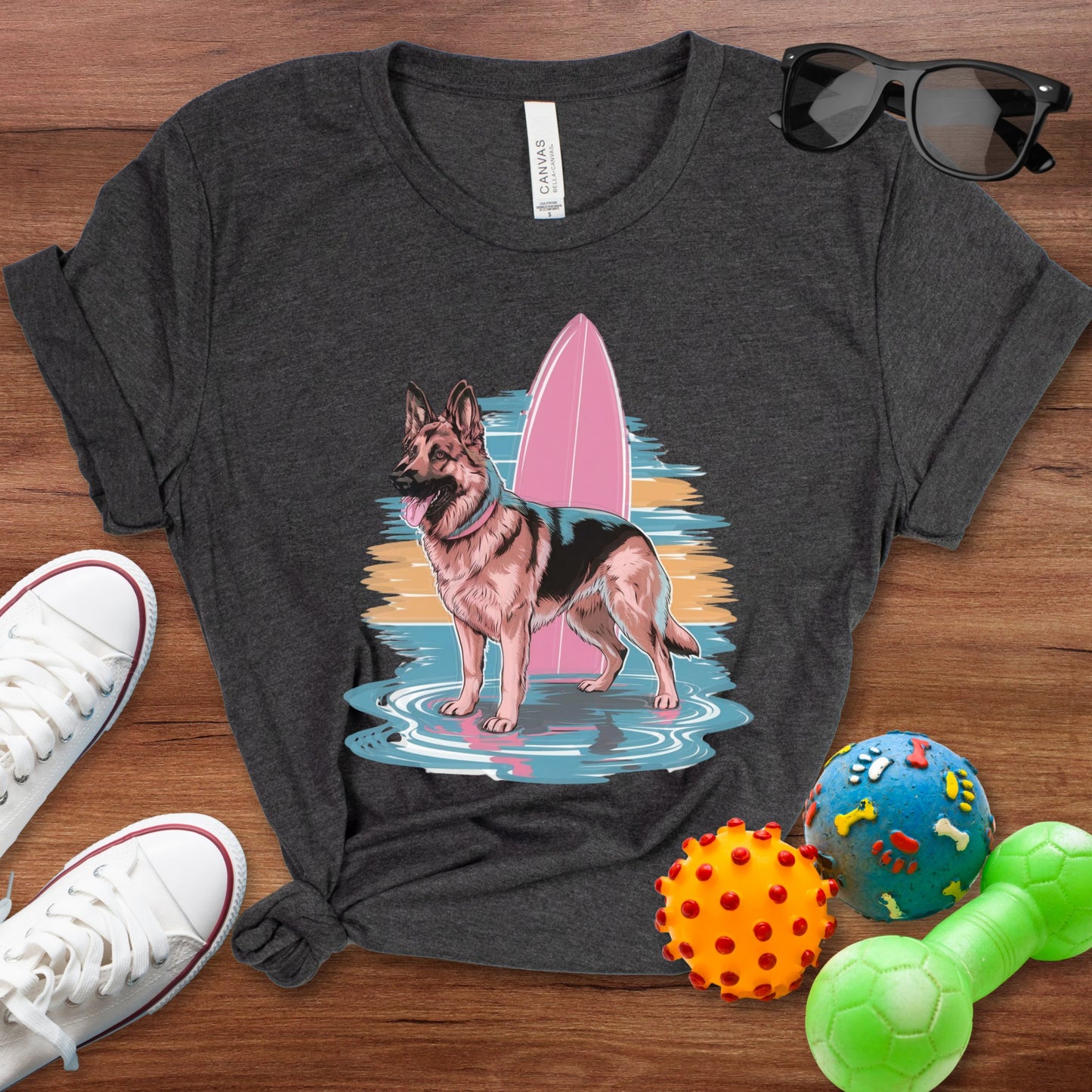 Surfs Up German Shepherd Shirt - The Pawsitive Initiative