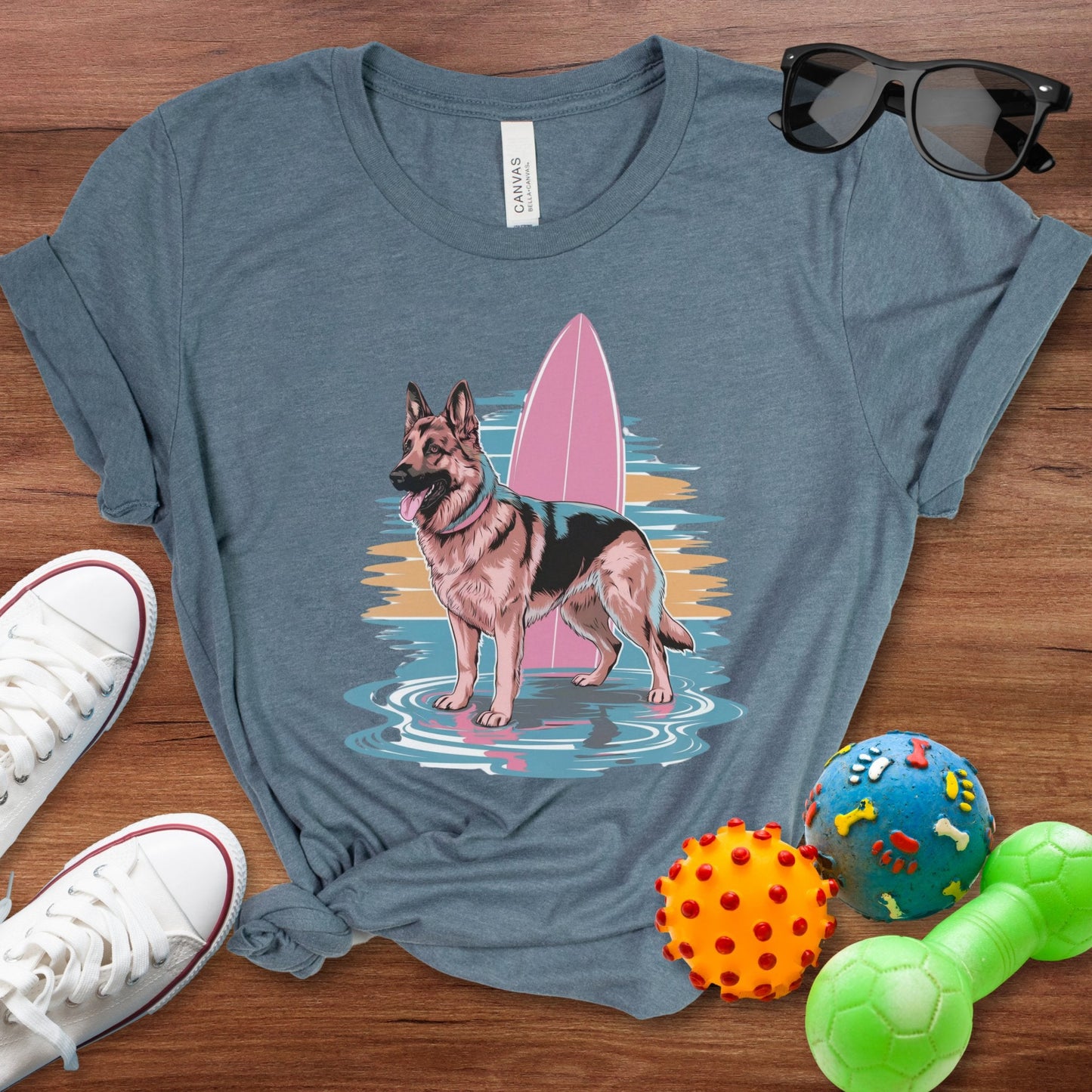 Surfs Up German Shepherd Shirt - The Pawsitive Initiative