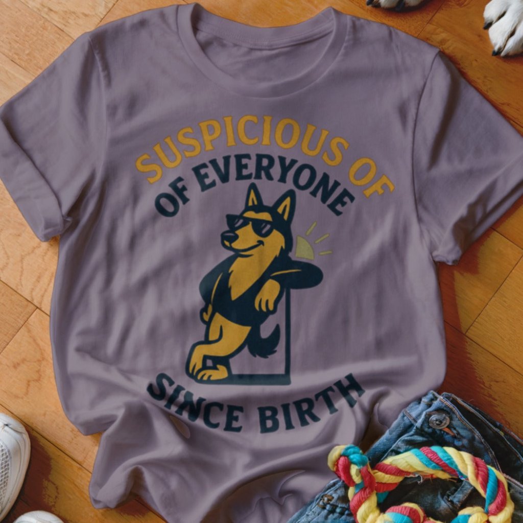 Suspicious of Everyone Shirt - The Pawsitive Initiative