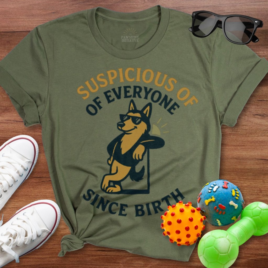 Suspicious of Everyone Shirt - The Pawsitive Initiative