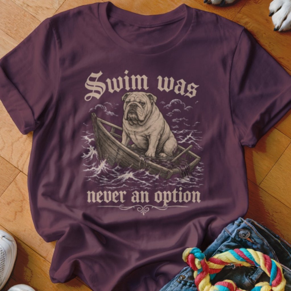 Swim Was Never an Option Bulldog Shirt - The Pawsitive Initiative