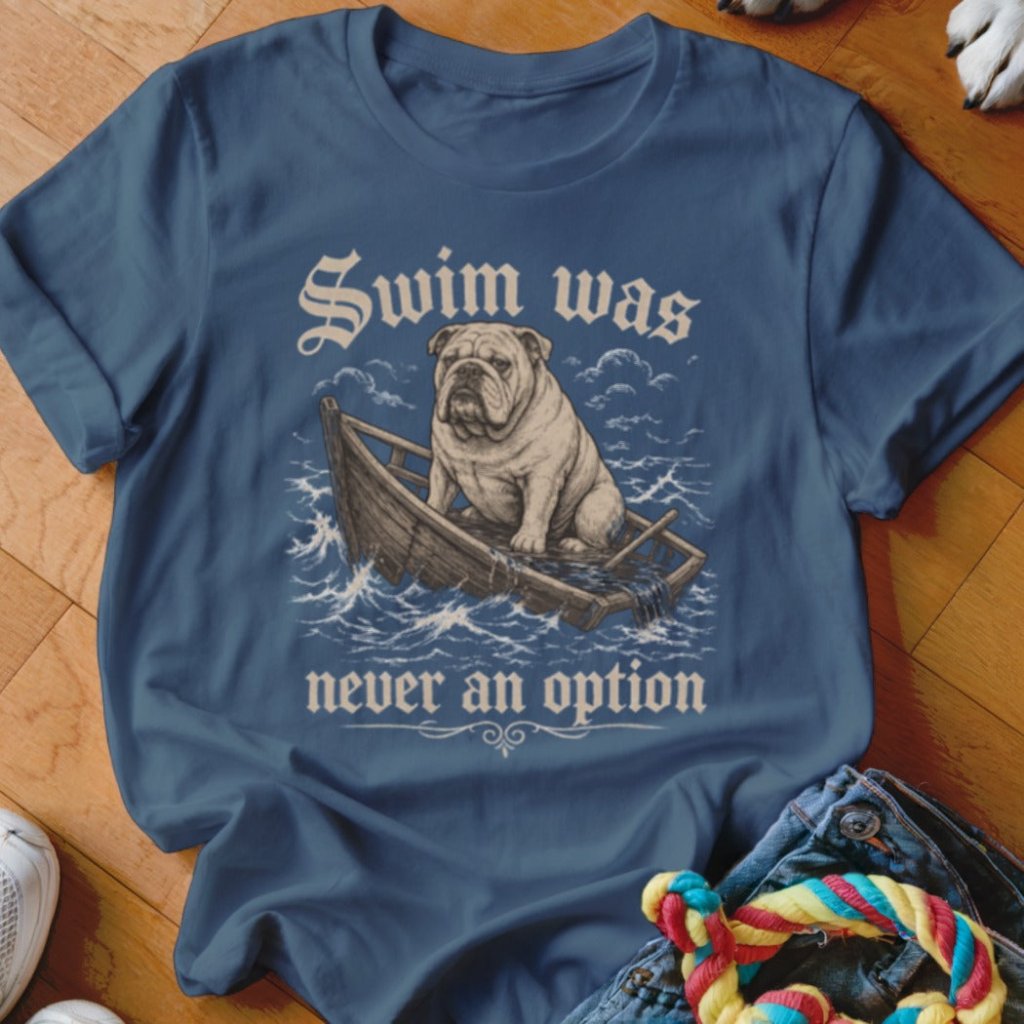 Swim Was Never an Option Bulldog Shirt - The Pawsitive Initiative