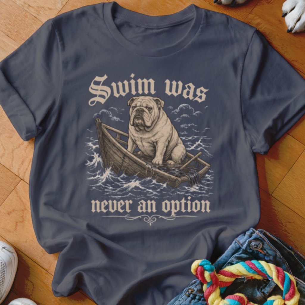 Swim Was Never an Option Bulldog Shirt - The Pawsitive Initiative