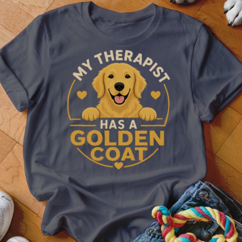 Therapist Has A Golden Coat Shirt - The Pawsitive Initiative
