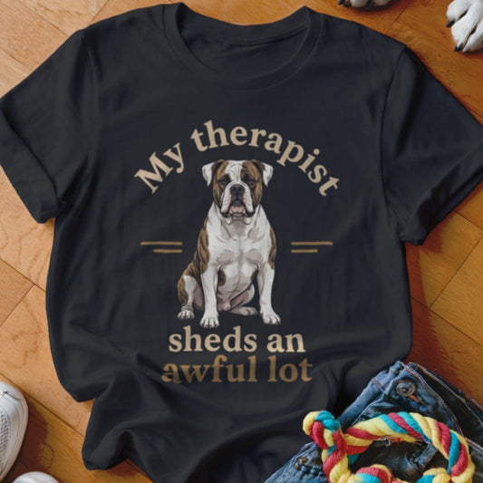 Therapist Sheds American Bulldog Shirt - The Pawsitive Initiative