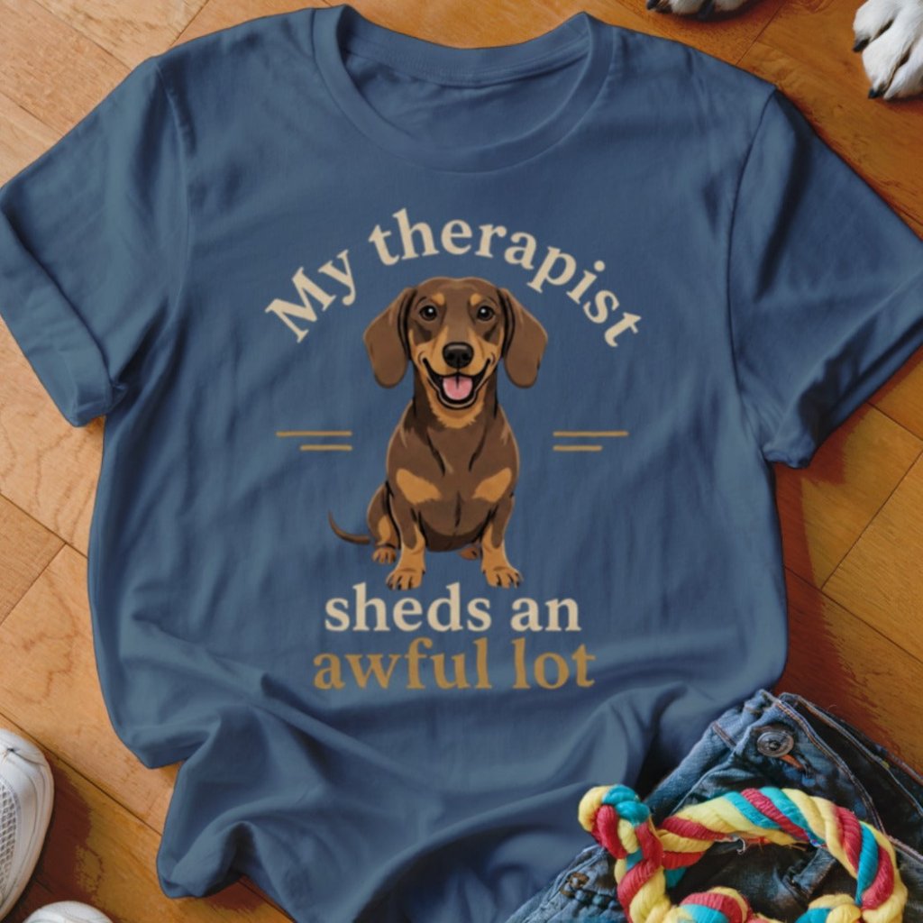 Therapist Sheds An Awful Lot Dachshund Shirt - The Pawsitive Initiative