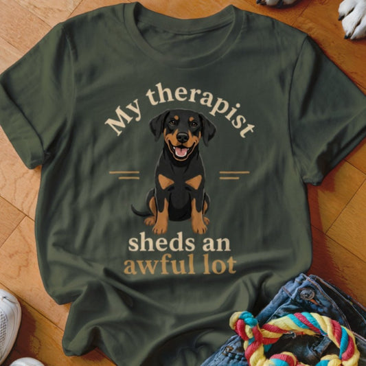 Therapist Sheds An Awful Lot Doberman Shirt - The Pawsitive Initiative