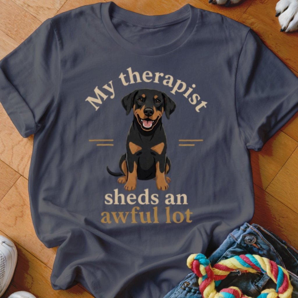 Therapist Sheds An Awful Lot Doberman Shirt - The Pawsitive Initiative