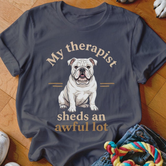 Therapist Sheds An Awful Lot English Bulldog Shirt - The Pawsitive Initiative