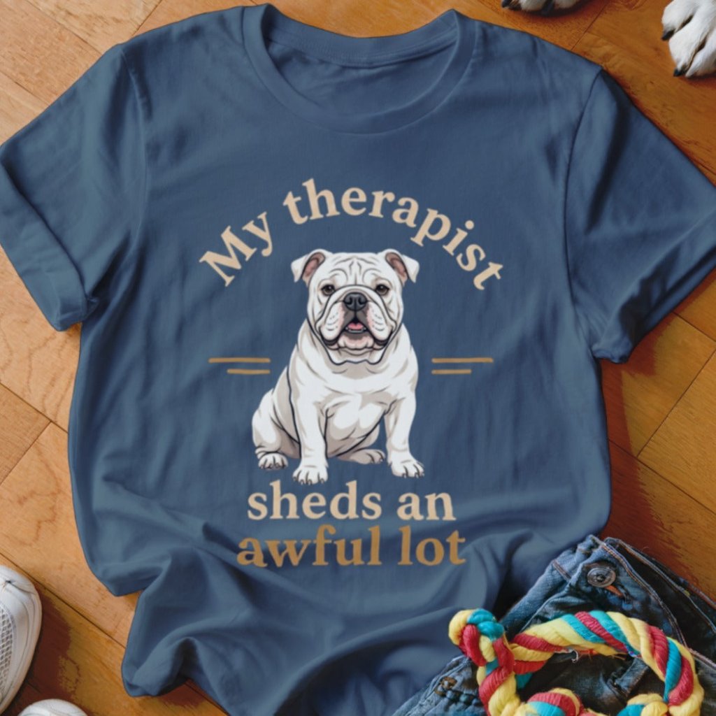 Therapist Sheds An Awful Lot English Bulldog Shirt - The Pawsitive Initiative