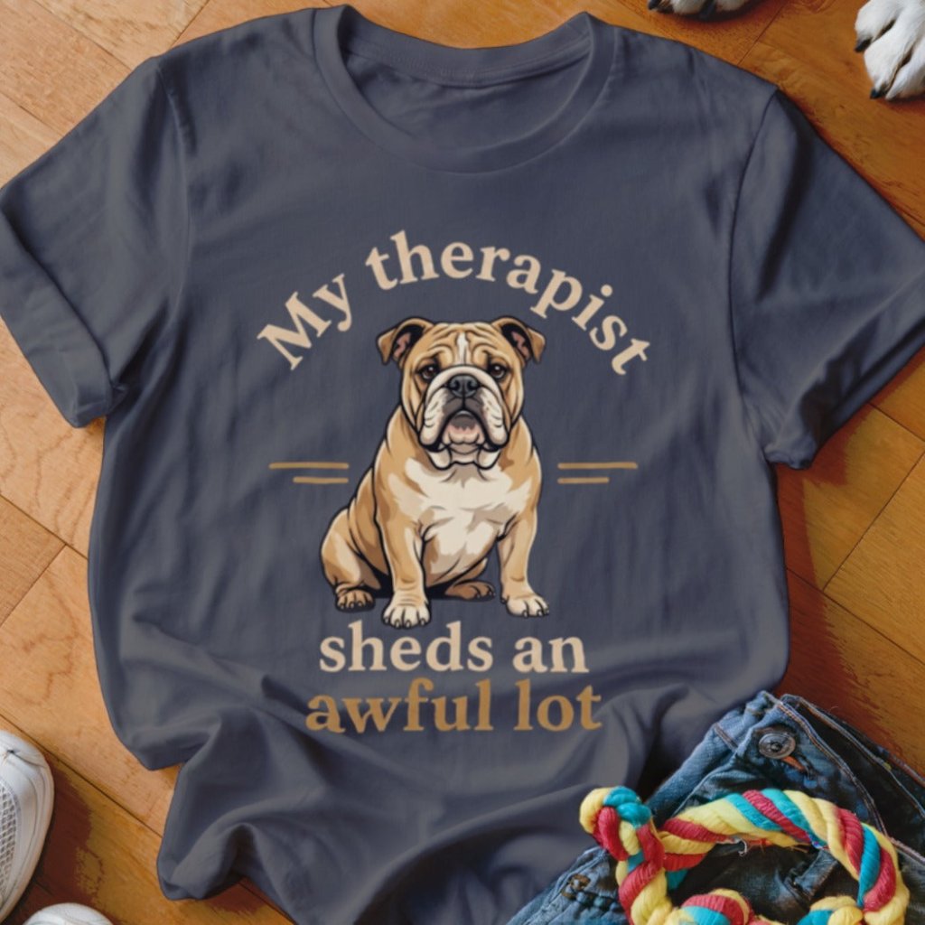 Therapist Sheds An Awful Lot English Bulldog Shirt - The Pawsitive Initiative