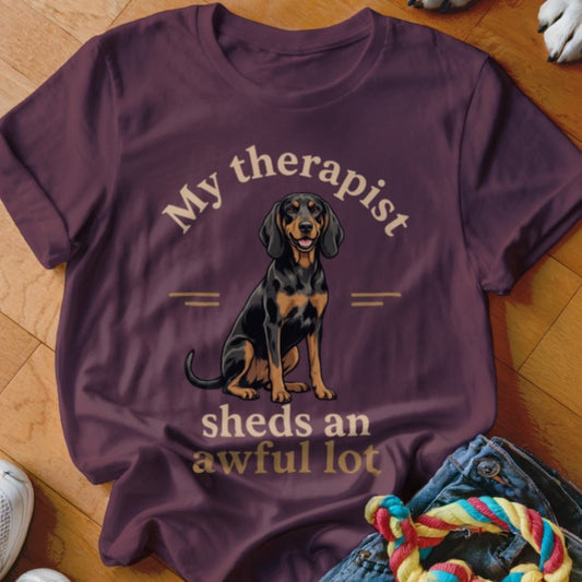 Therapist Sheds Coonhound Shirt - The Pawsitive Initiative