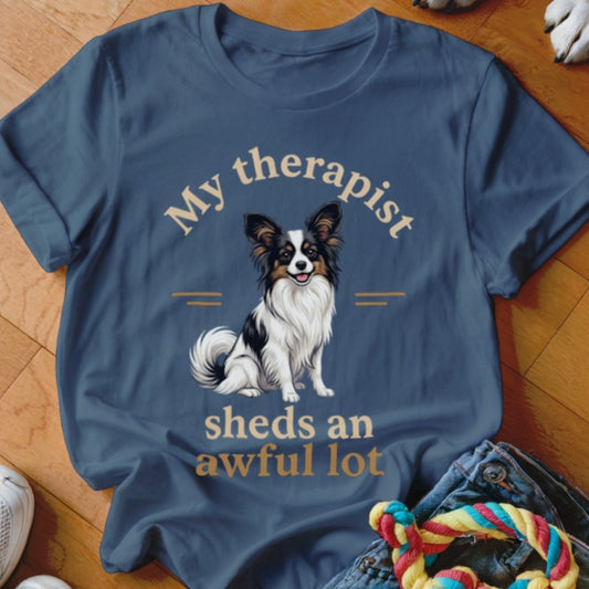 Therapist Sheds Papillon Shirt - The Pawsitive Initiative