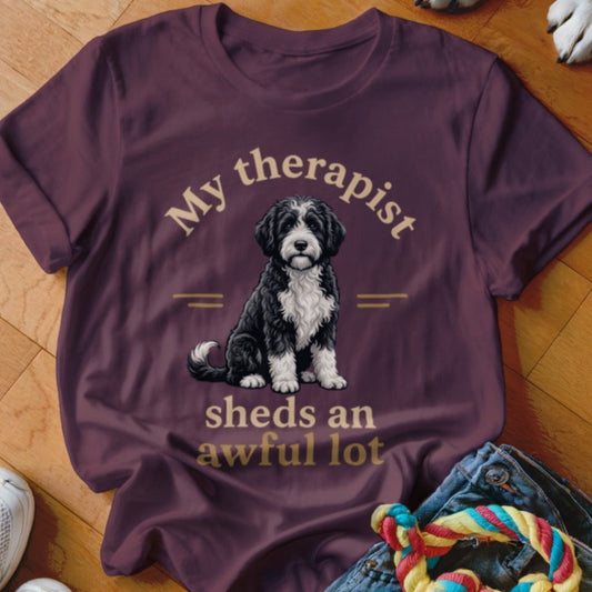 Therapist Sheds Portuguese Water Dog Shirt - The Pawsitive Initiative