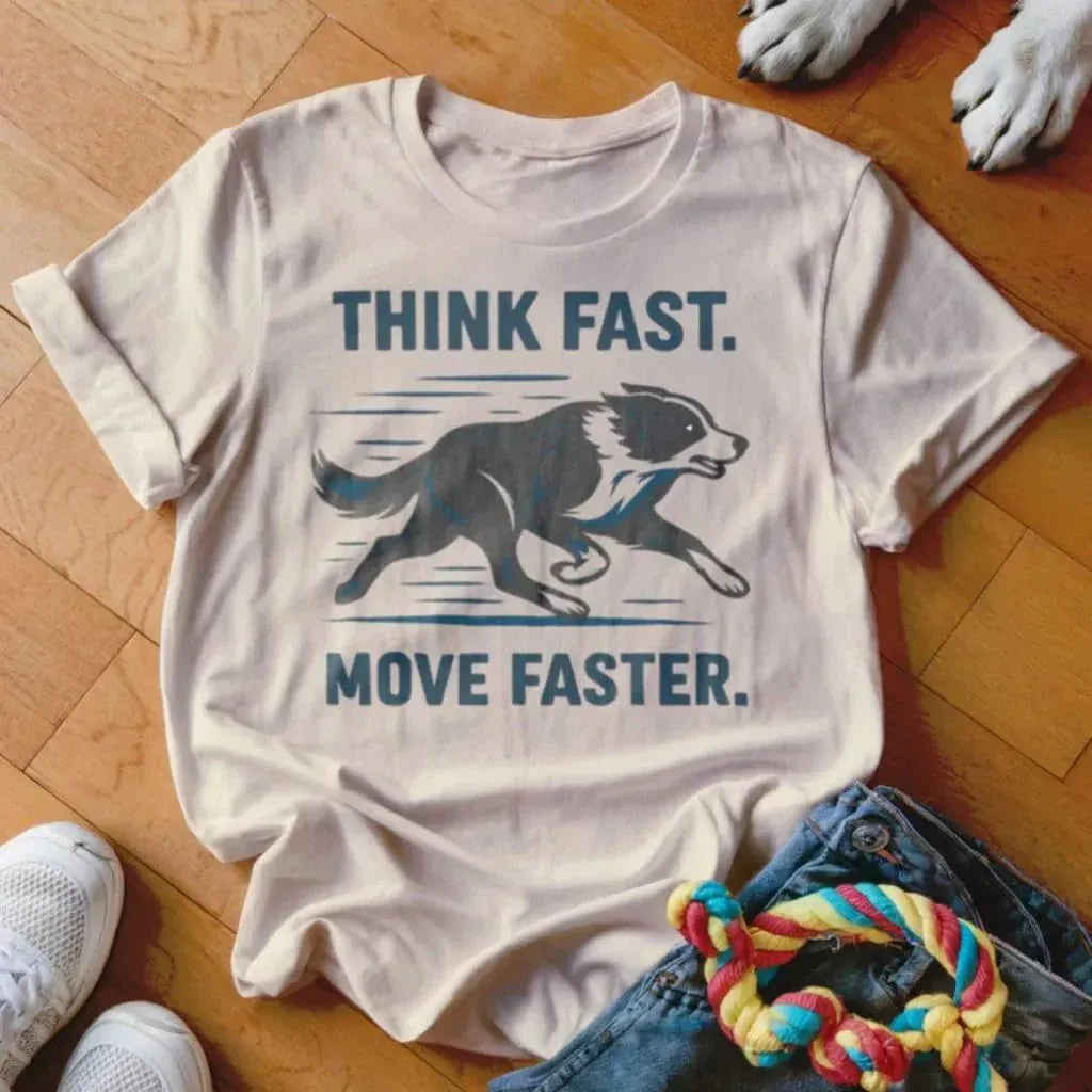 Think Fast Move Faster Shirt - The Pawsitive Initiative