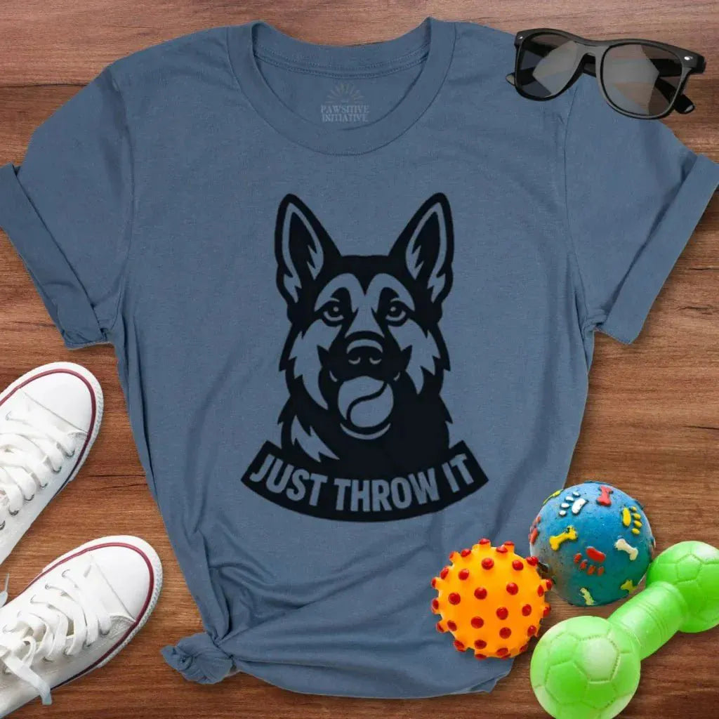 Throw It GSD Shirt - The Pawsitive Initiative