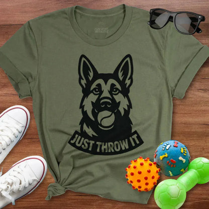 Throw It GSD Shirt - The Pawsitive Initiative
