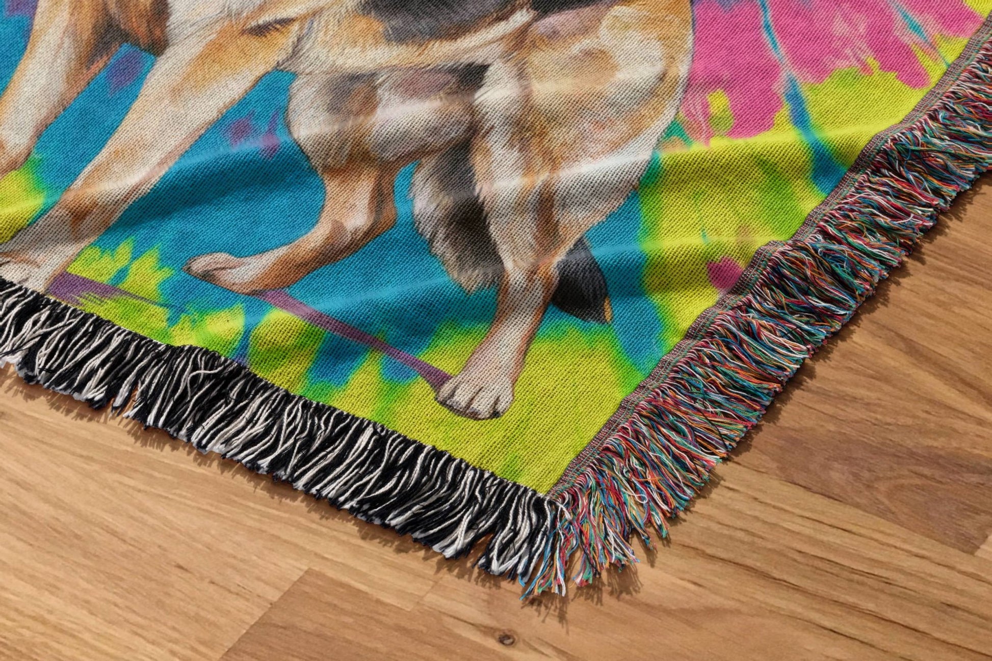 Tie Dye German Shepherd Blanket - The Pawsitive Initiative