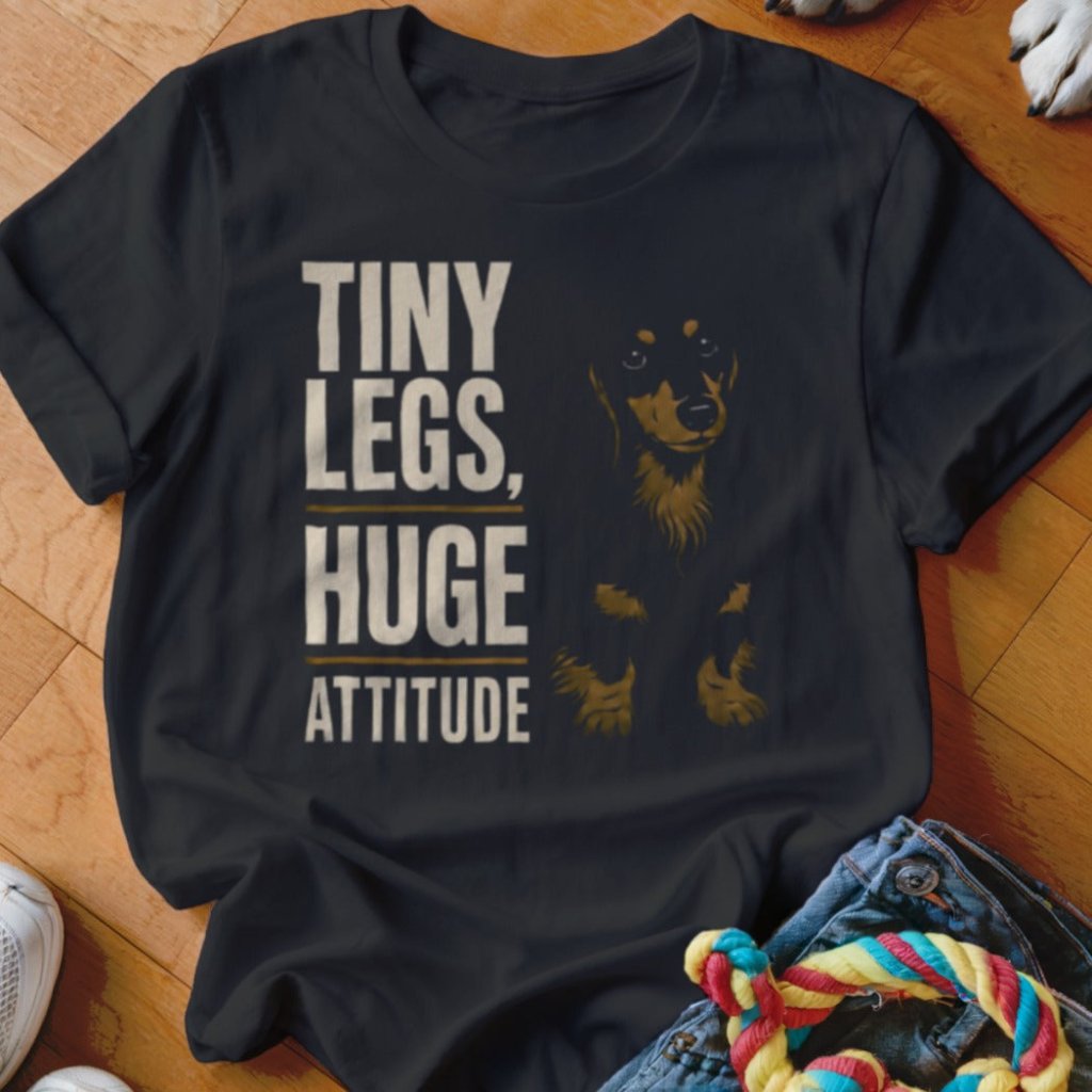 Tiny Legs, Huge Attitude Shirt - The Pawsitive Initiative