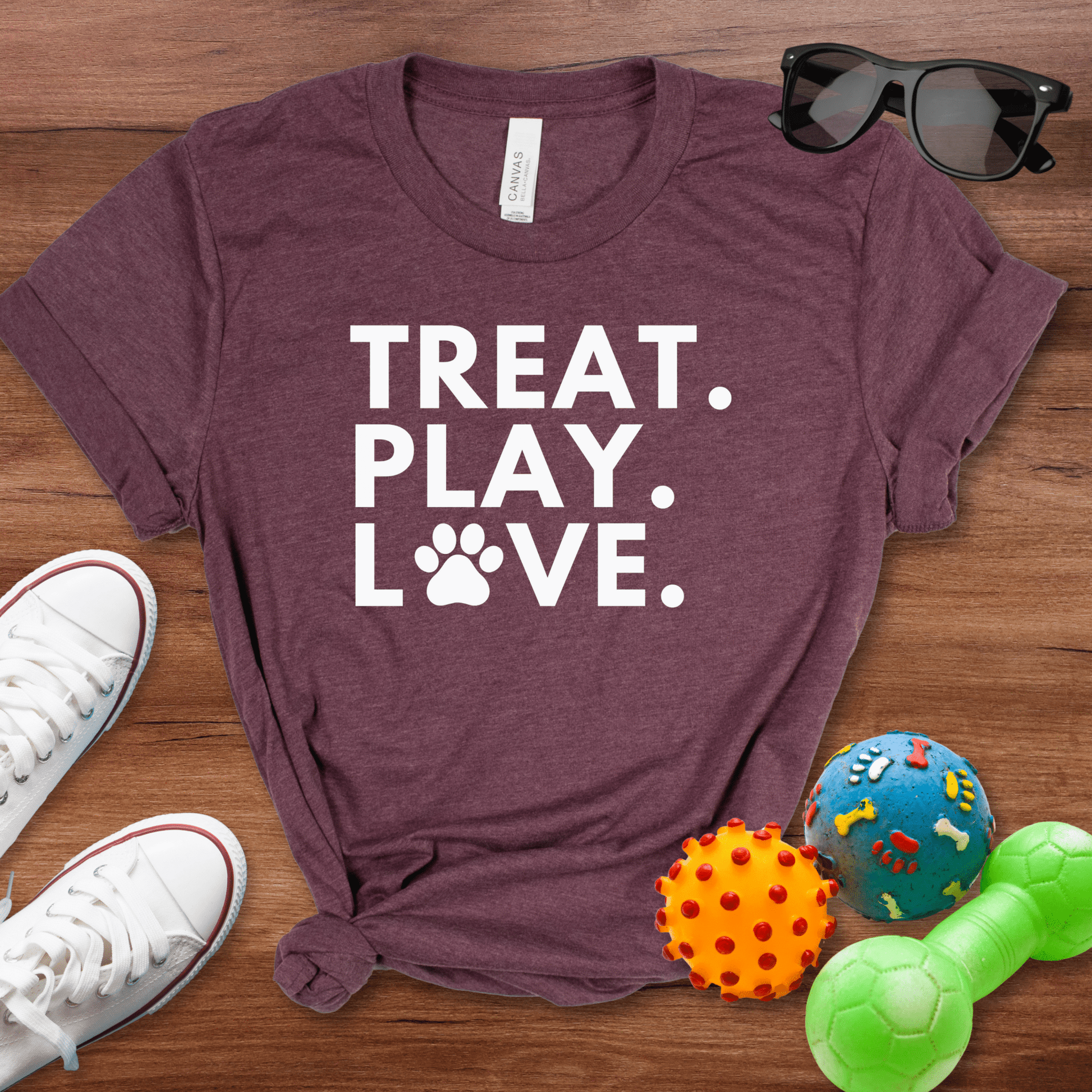 Treat Play Love Shirt - The Pawsitive Initiative