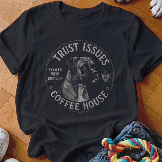 Trust Issues Coffee House Boxer Shirt - The Pawsitive Initiative