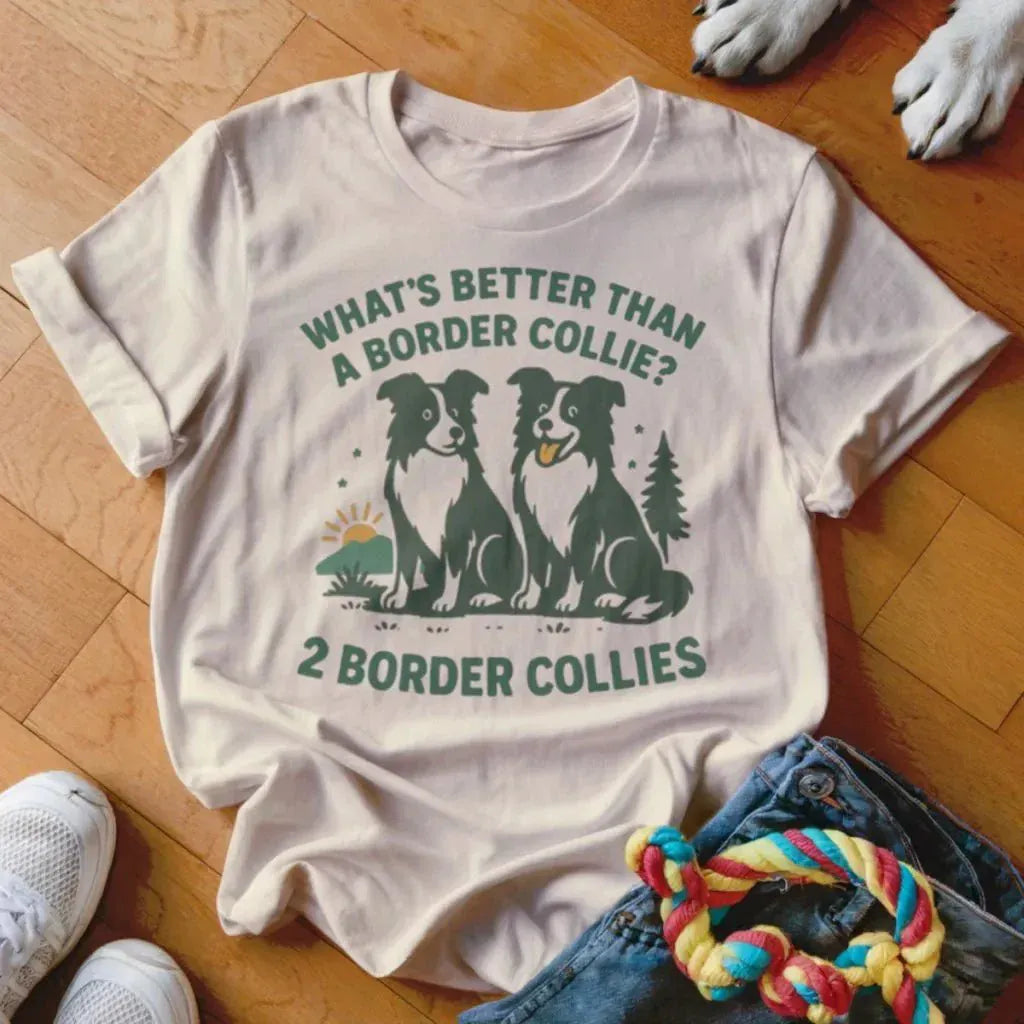 Two Border Collies Shirt - The Pawsitive Initiative