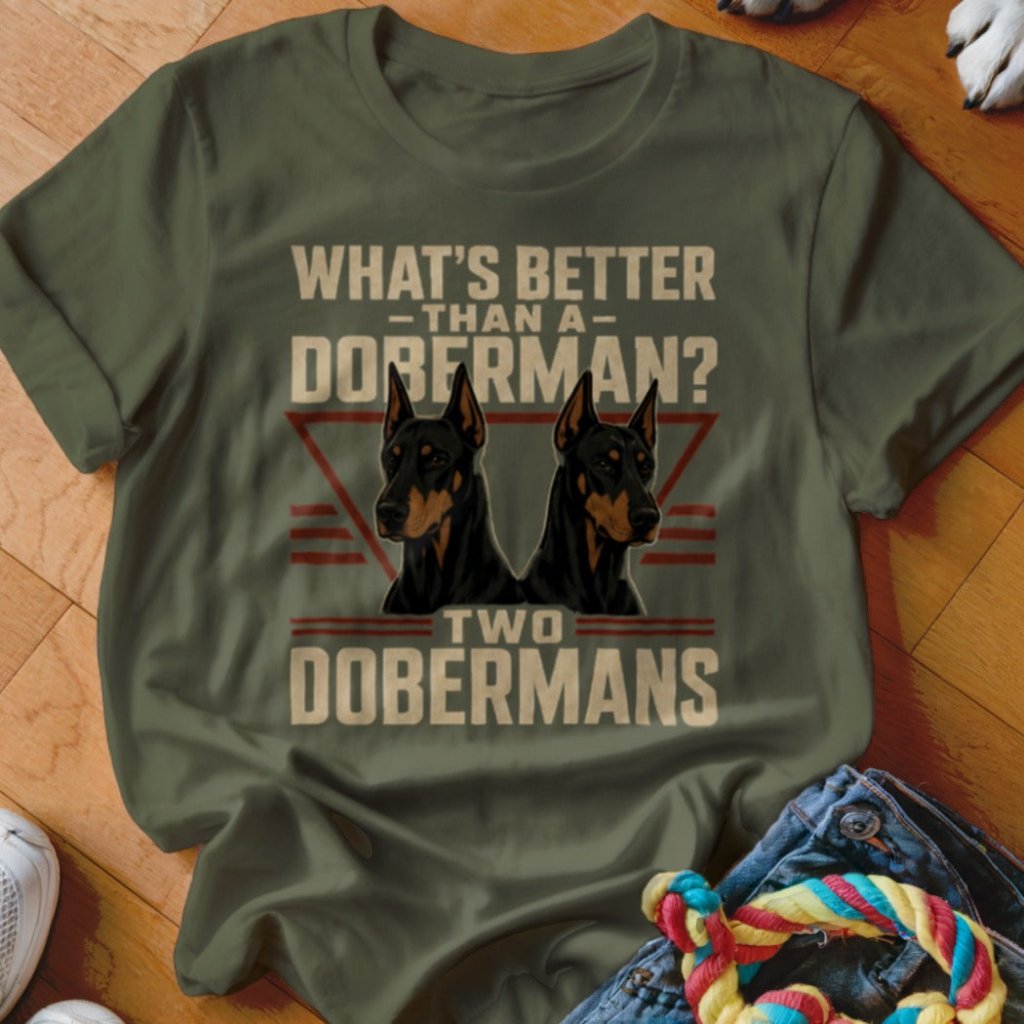 Two Dobermans Shirt - The Pawsitive Initiative